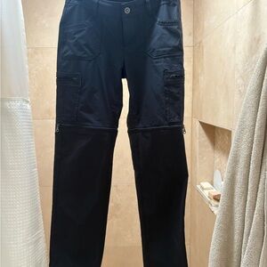 Kuhl women's Black Convertible Zip-Off active pants